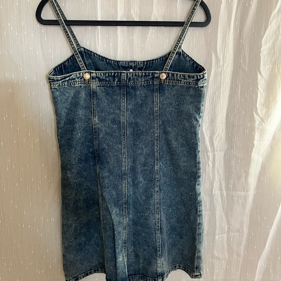 Denim Button-Down Dress - Picture 2 of 4